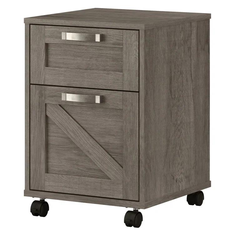Cowden 16"W 2 -Drawer Mobile Vertical Filing Cabinet