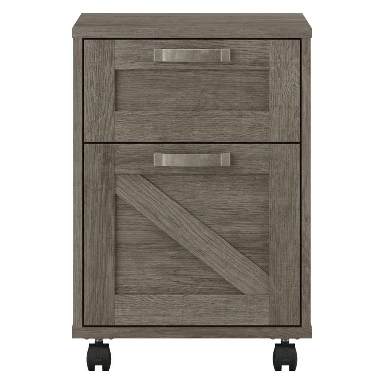 Cowden 16"W 2 -Drawer Mobile Vertical Filing Cabinet