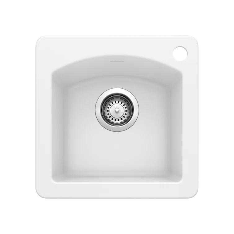 Diamond SILGRANIT 15" L x 15" W Drop-in/Undermount Bar Sink