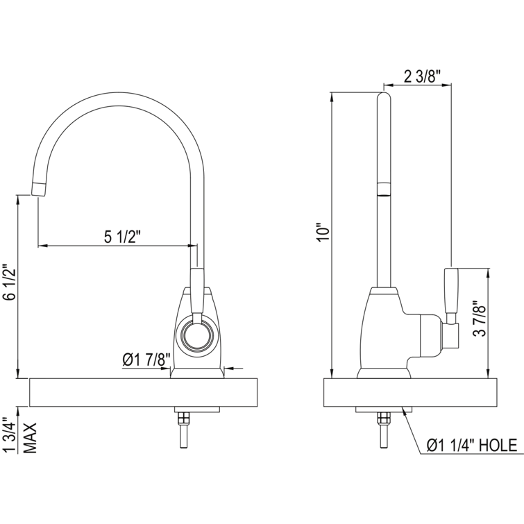 Perrin & Rowe U.1347LS-APC-2 Holborn Hot Water Dispenser
