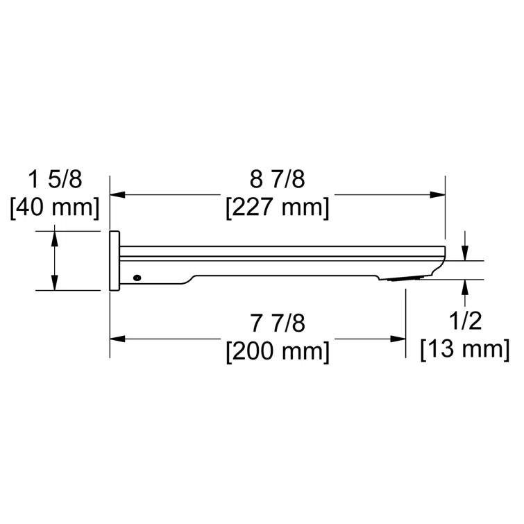 Zendo Wall Mount Tub Spout