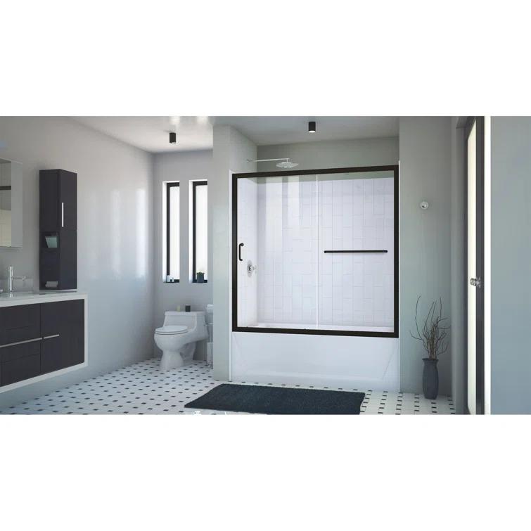 Infinity-Z 28" x 60" Rectangle Sliding Tub Enclosure