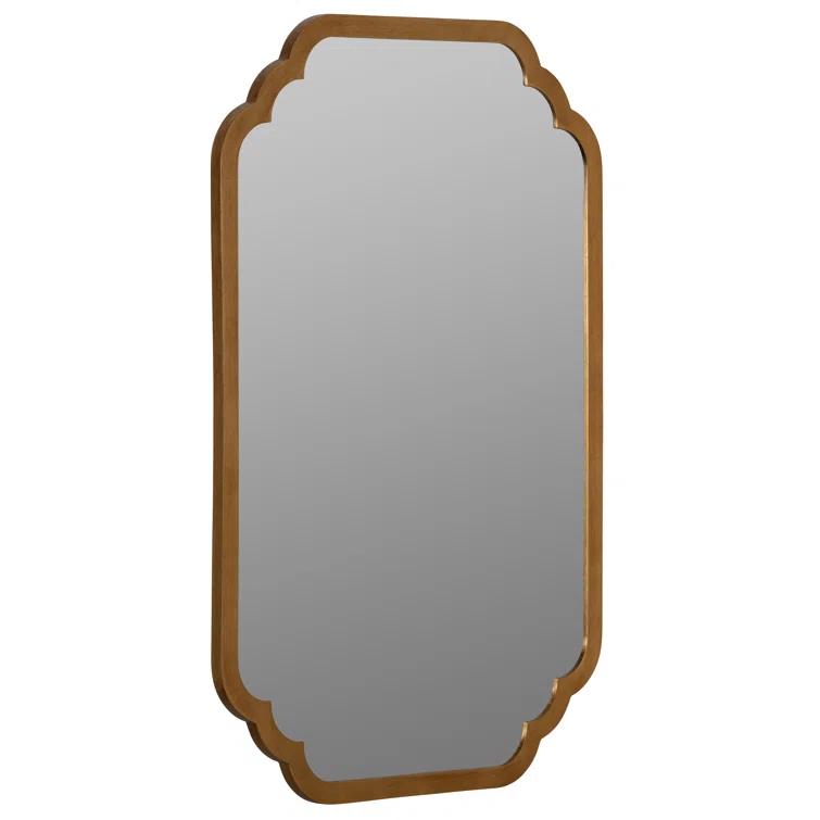 Carol Rectangular Gold Leaf Wall Mirror
