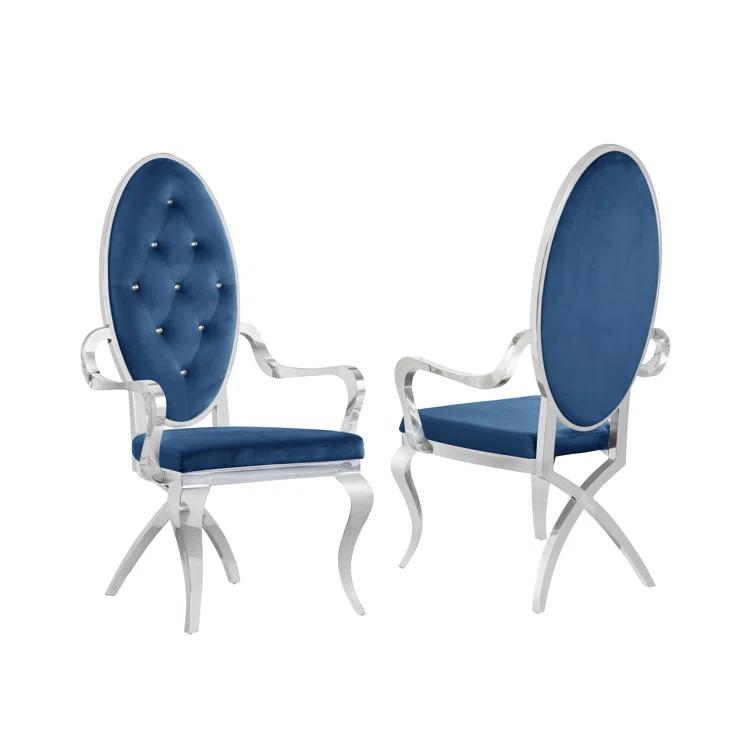 Tufted Velvet Upholstered Armchair