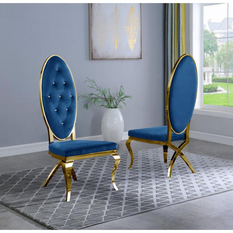 Glass Top Double Pedestal Dining Set