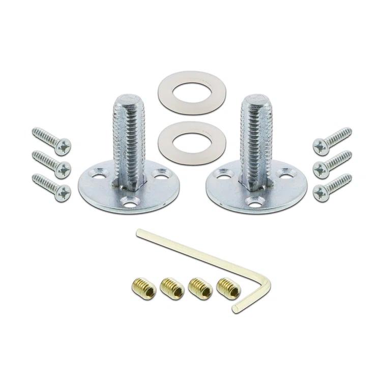 Rope Rosette with Crystal Pink Door Knob