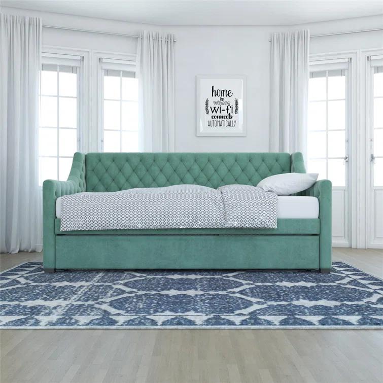 Monarch Hill Ambrosia Upholstered Daybed with Trundle