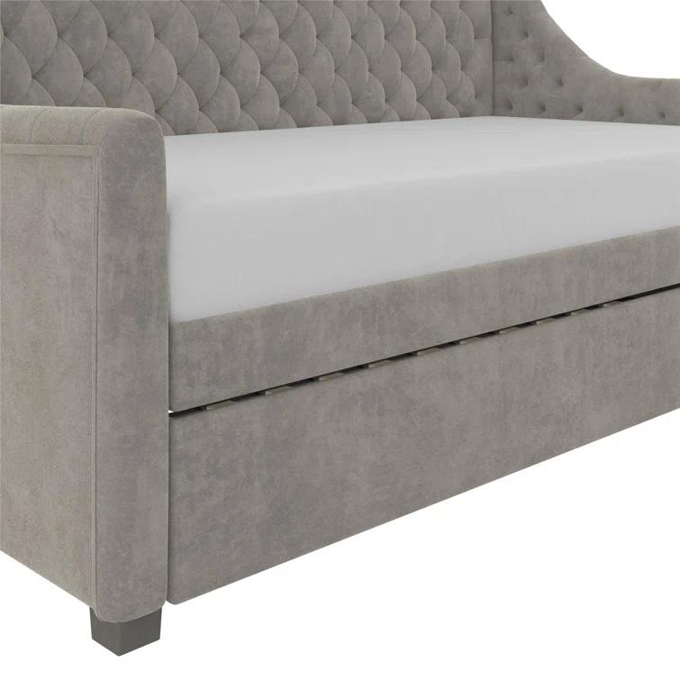 Monarch Hill Ambrosia Upholstered Daybed with Trundle