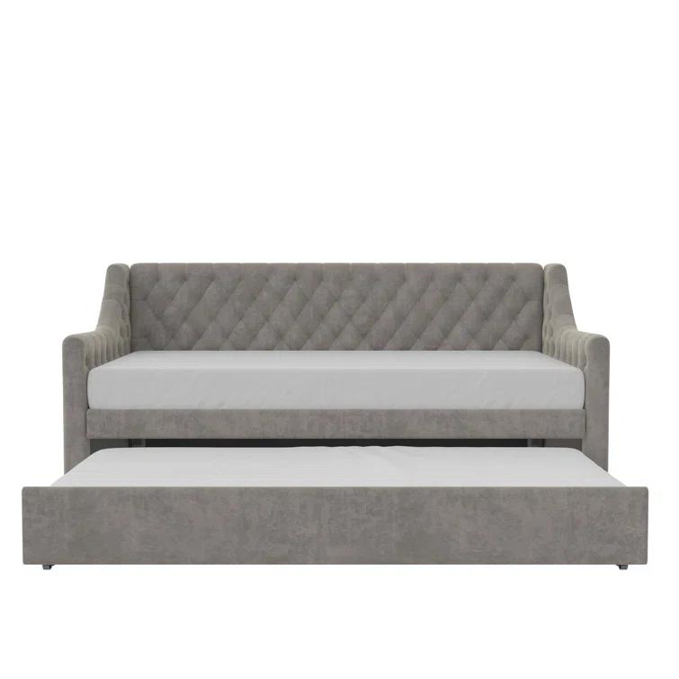 Monarch Hill Ambrosia Upholstered Daybed with Trundle
