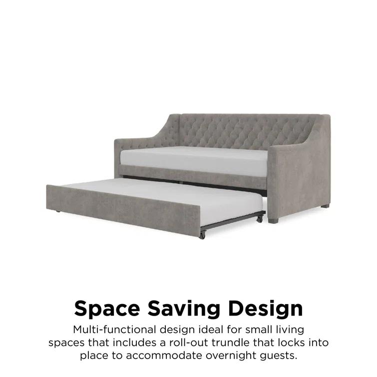 Monarch Hill Ambrosia Upholstered Daybed with Trundle