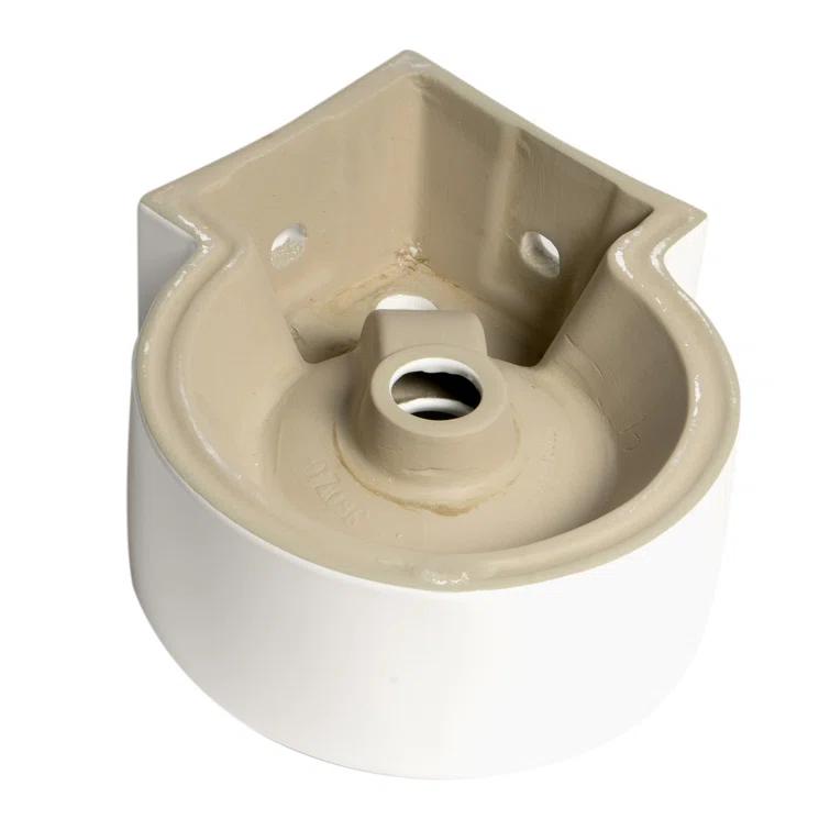 Alfi Brand ABC121 Alfi Brand 12'' White No Oval Bathroom Sink with Overflow