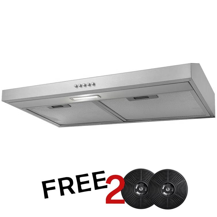 24" Convertible Under Cabinet Range Hood in Stainless Steel with Carbon Filters