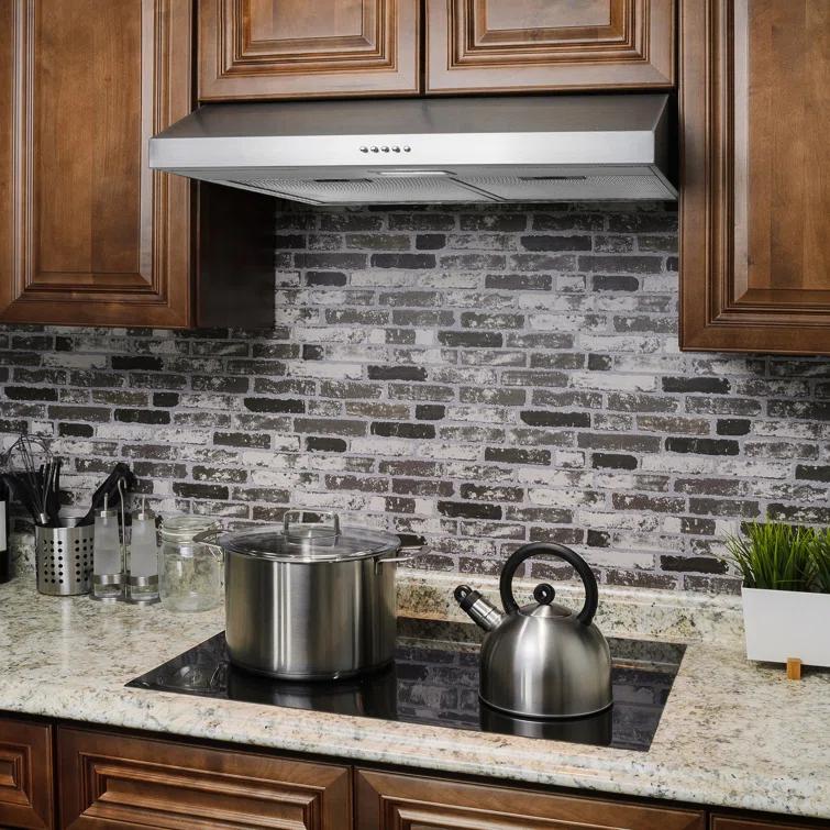 24" Convertible Under Cabinet Range Hood in Stainless Steel with Carbon Filters