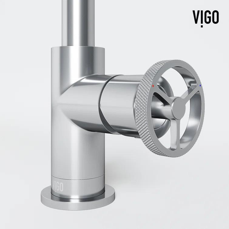 Cass 9" H Single Handle Single Hole Bathroom Faucet