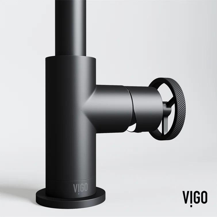 Cass 9" H Single Handle Single Hole Bathroom Faucet