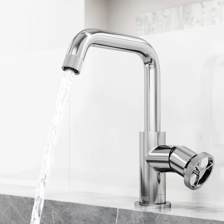Cass 9" H Single Handle Single Hole Bathroom Faucet