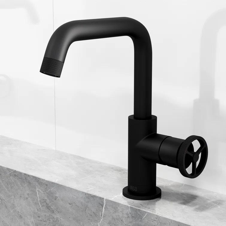 Cass 9" H Single Handle Single Hole Bathroom Faucet