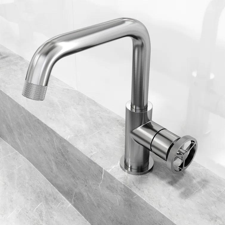 Cass 9" H Single Handle Single Hole Bathroom Faucet