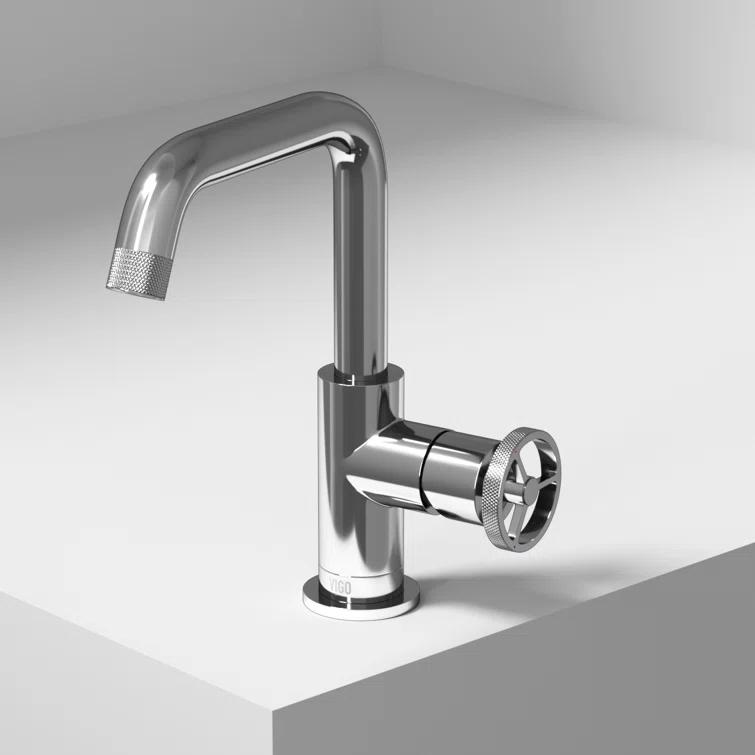 Cass 9" H Single Handle Single Hole Bathroom Faucet