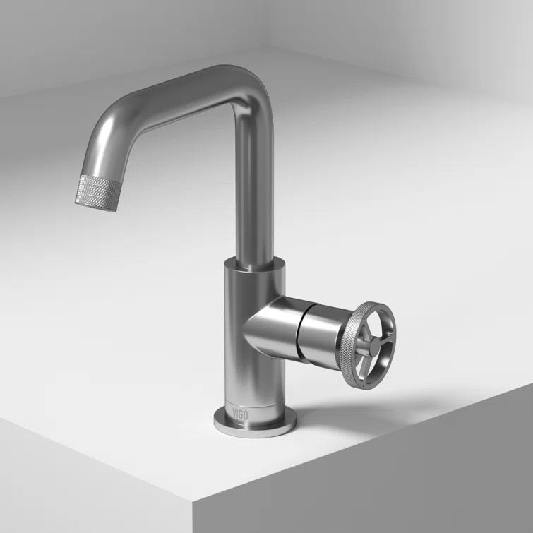 Cass 9" H Single Handle Single Hole Bathroom Faucet