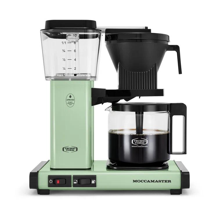 Moccamaster KBGV Select Glass Brewer 10-Cup Pistachio Coffee Maker