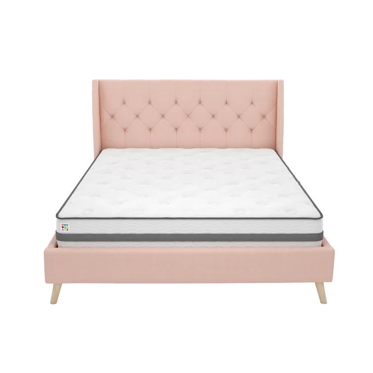 Her Majesty Upholstered Wingback Bed