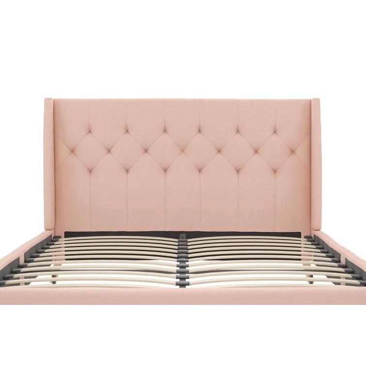 Her Majesty Upholstered Wingback Bed