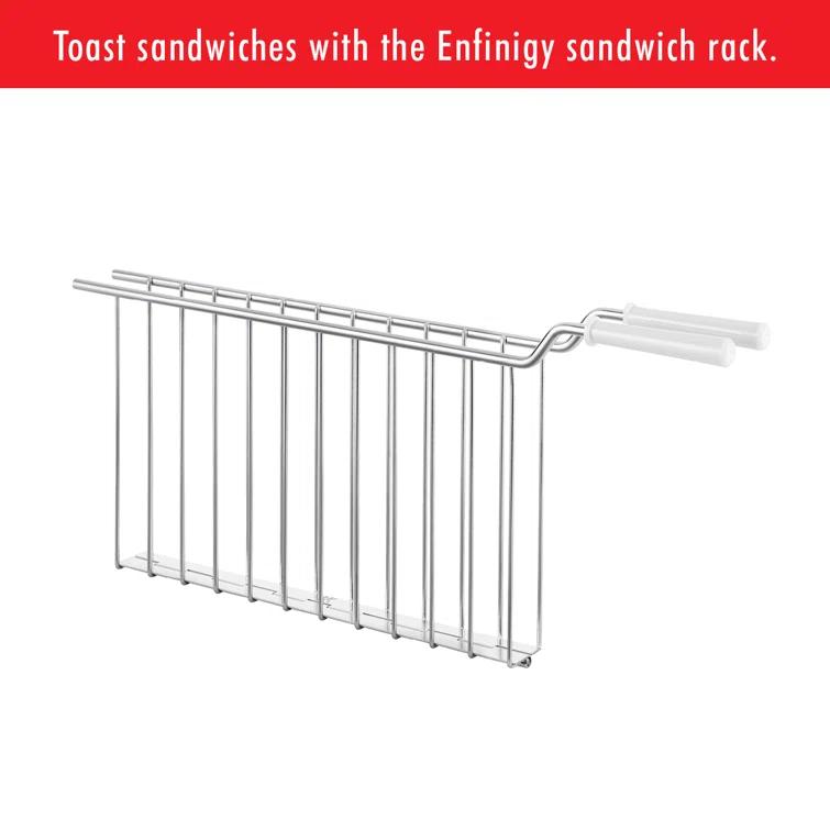 ZWILLING J.A. Henckels ZWILLING Enfinigy, 4-Slice Long Slot Toaster, Extra Wide 1.5" Slots for Bagels and Toast