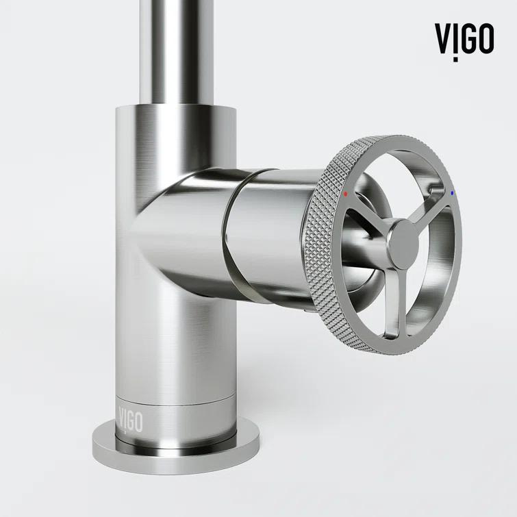 Cass 9" H Single Handle Single Hole Bathroom Faucet