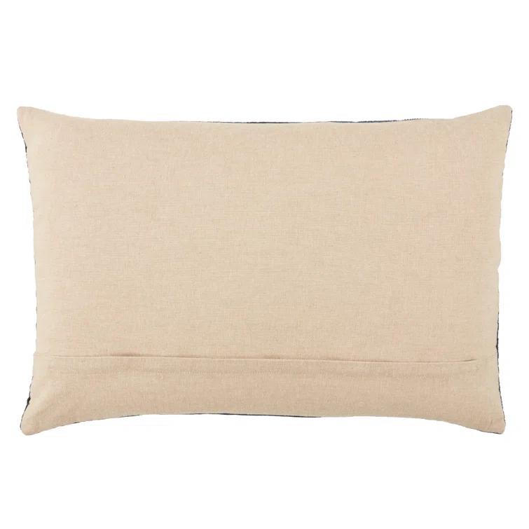 Deco Geometric Cotton Lumbar Throw Pillow