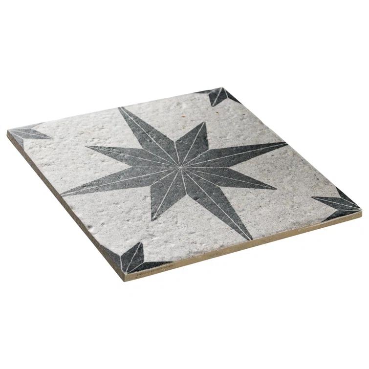 BATCH Tulum Compass 8" x 8" Patterned Wall & Floor Tile