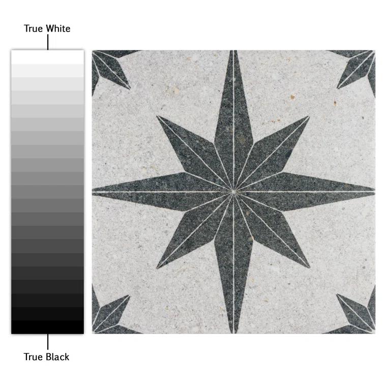 BATCH Tulum Compass 8" x 8" Patterned Wall & Floor Tile