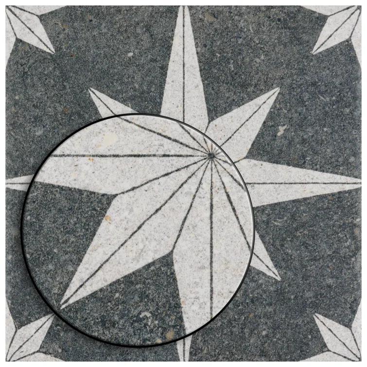 Merola Tile Compass Star 8" x 8" Porcelain Stone Look Wall & Floor Tile