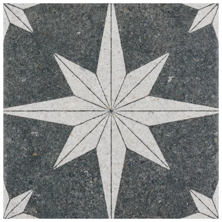 Merola Tile Compass Star 8" x 8" Porcelain Stone Look Wall & Floor Tile