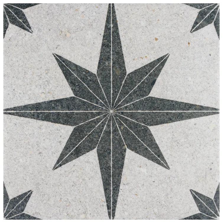 BATCH Tulum Compass 8" x 8" Patterned Wall & Floor Tile