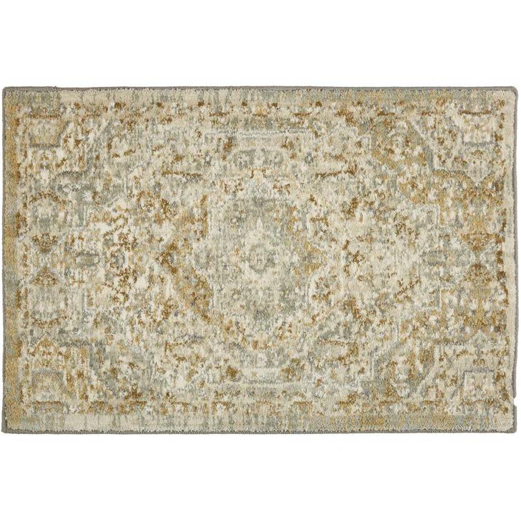 Silk Gray/Beige Area Rug