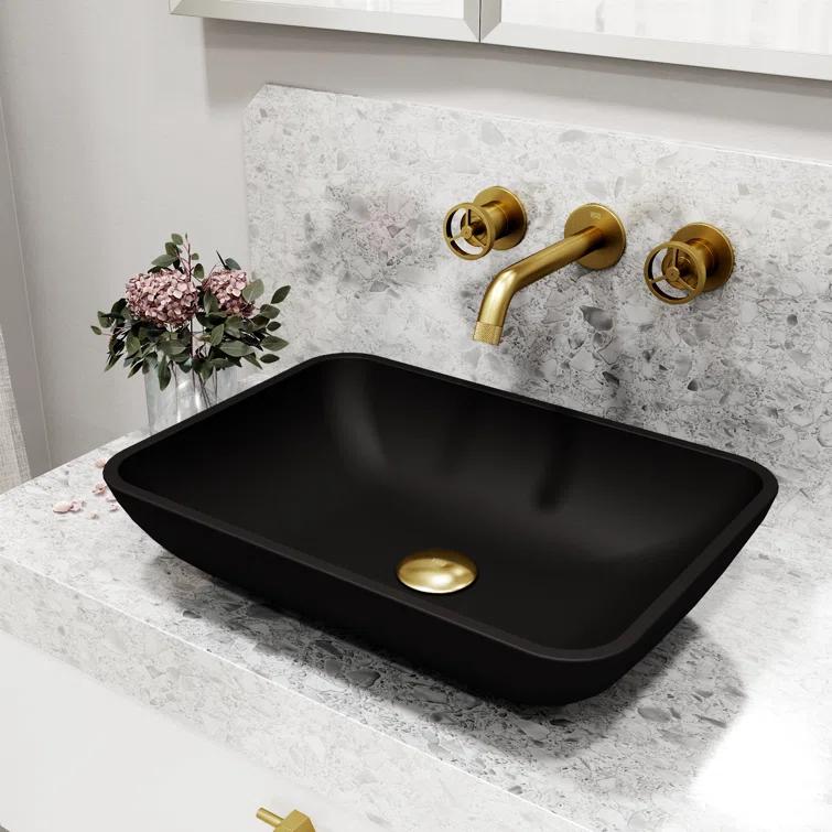 Cass 10" W Two Handle WaterSense Wall Mount Bathroom Faucet