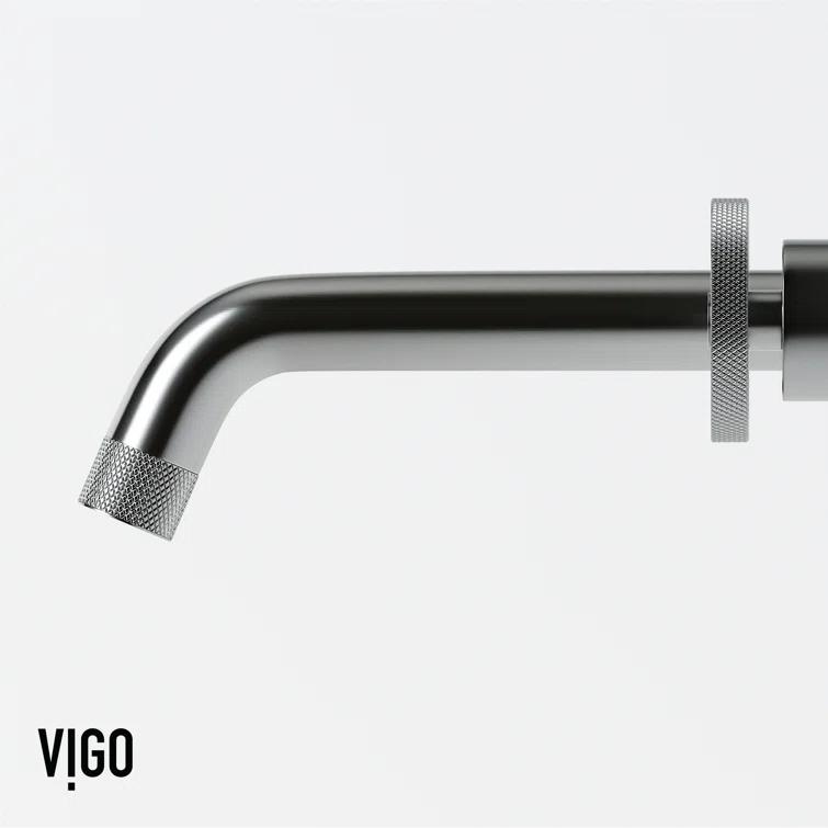 Cass 10" W Two Handle WaterSense Wall Mount Bathroom Faucet