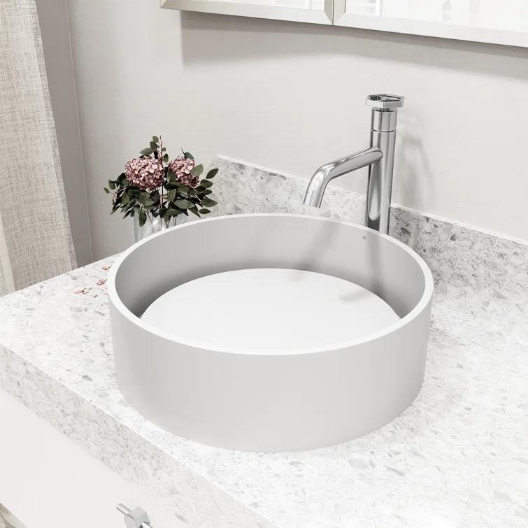 Ruxton 12" H Single Handle Vessel Sink Bathroom Faucet
