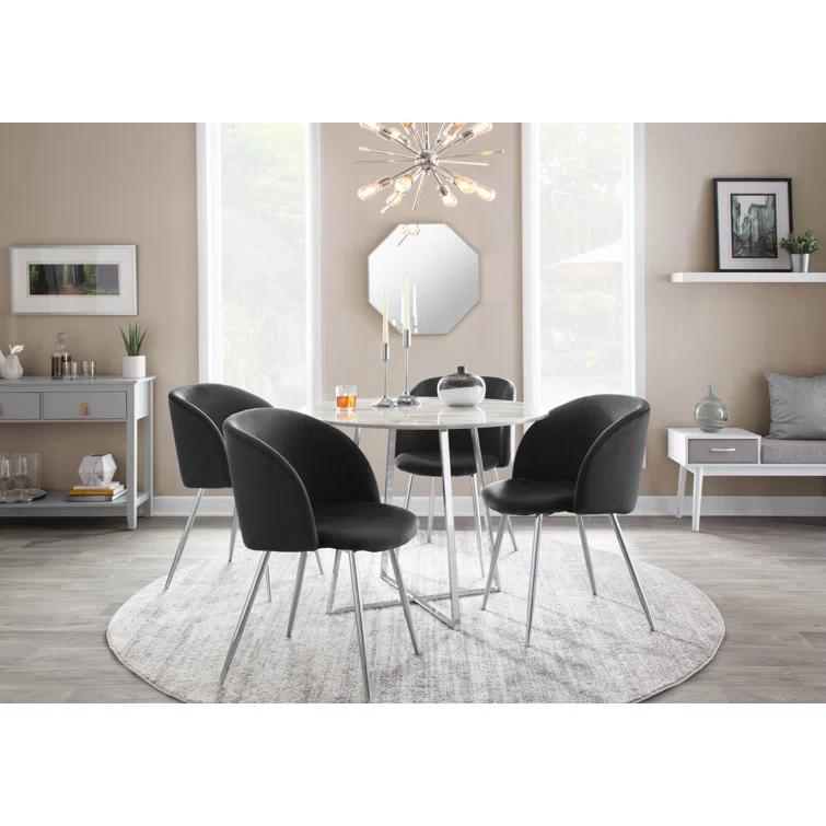 Terrance 18.5'' H Velvet Upholstered Parsons Chair