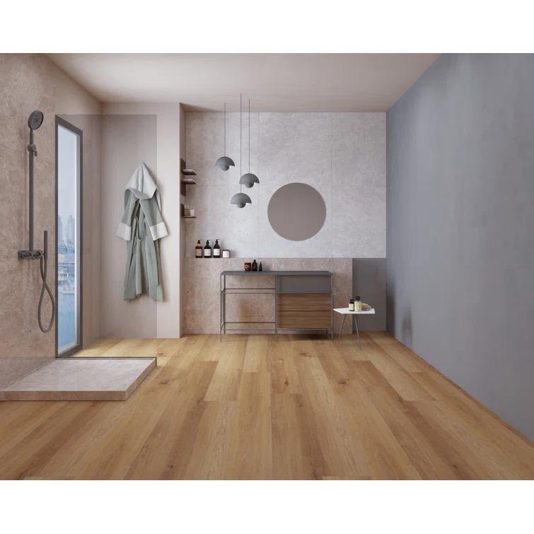 Montserrat 9" x 60" x 8mm Oak Click Lock SPC Luxury Vinyl Plank