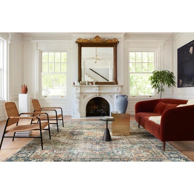 Loloi Margot Terracotta / Lagoon Area Rug feat. Cloudpile