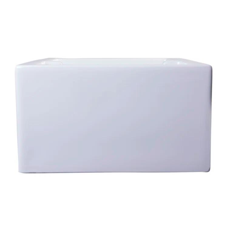 36'' L Farmhouse / Apron Double Bowl Fireclay Kitchen Sink