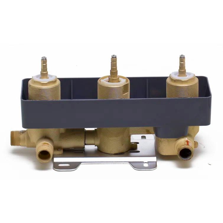 Concealed 3 Way Thermostatic Valve Shower Mixer