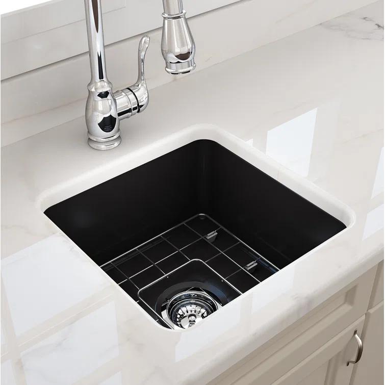 BOCCHI 18'' L Fireclay Kitchen Sink 1359-004-0120