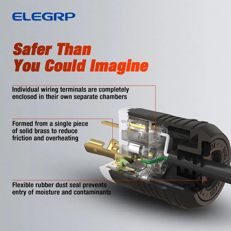 ELEGRP L1430P 30 Tamper Resistant Single Outlet