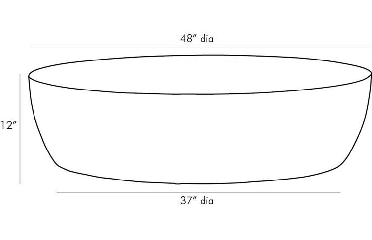 Jacob Round Coffee Table by Arteriors - Large