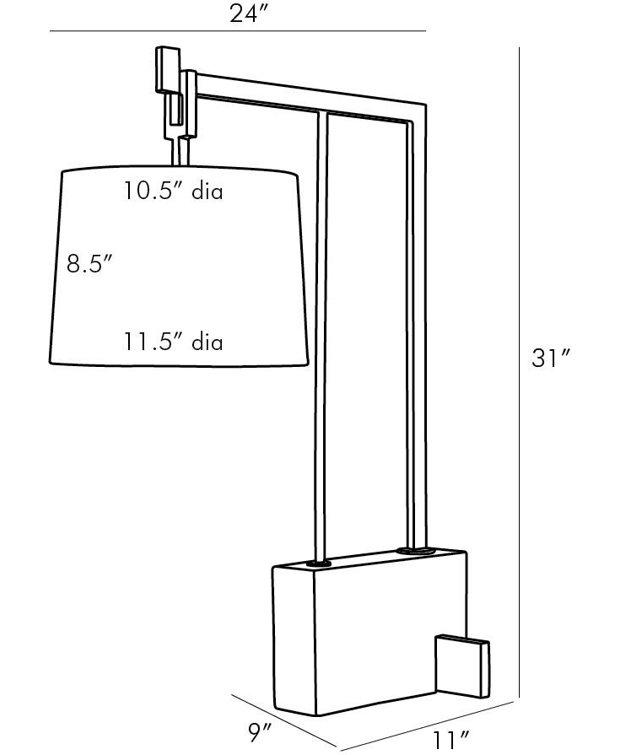 31" Arched Table Lamp