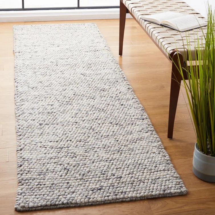 SAFAVIEH Natura Feride Geometric Area Rug, Light Grey/Ivory, 6' x 8'