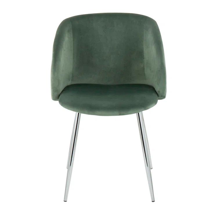Terrance 18.5'' H Velvet Upholstered Parsons Chair
